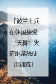 波兰士兵在韩国接受“天舞”火箭炮系统使用训练